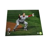 Jonathan Papelbon Autographed Boston Red Sox 2007 World Series 16x20 Crazy Photo
