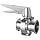 Dixon B5101E200CC-C Stainless Steel 316L Butterfly Valve with Trigger Handle and EPDM Seal, 2" Tube OD