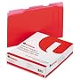 Recycled Interior File Folders, Letter Size, 1/3 Cut, Red, 100/Box (UNV12303) Category: File Folders