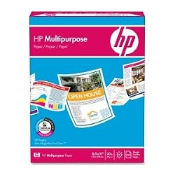 HP Copy/Laser/Inkjet 3-Hole Paper, 96 Brightness, 20 lb, Letter Size (8.5 x 11), White, 500 Sheets (11310-1)