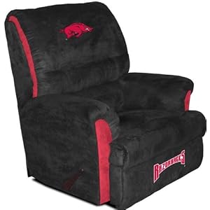 Buy Arkansas Razorbacks NCAA Team Logo Furniture - Big Daddy Recliner By Baseline