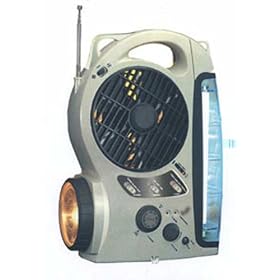 Kaito DF8088 5-in-1 Emergency Rechargeable Lantern,Fan, Radio