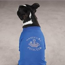 Dog Shirt - Hanukkah Royalty Princess Crown Accent Tee - XX-Small - (XXS)