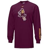 Nike - Nike Arizona State Sun Devils Maroon Classic Logo Long Sleeve T-shirt