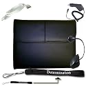 Kindle DX Black Color Executive Leather Case + USB Data Cable + Black Car Charger + Black E-Reader Light + Determination Strap (Combo)