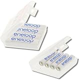 Produkt-Bild: SPARSET: 4 x Mignon AA + 4 x Micro AAA Sanyo Eneloop Akkus Batterien in 2 x speziellen, robusten Akkuboxen der Akku-Onlinehandel GmbH - NEUESTE VERSION HR-3UTGA / HR-4UTGA - 50% mehr LEBENSDAUER - bis 1500 LADEZYKLEN