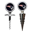 New England Patriots Cork Screw and Wine Bottle Topper Set NFL Football
