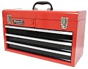 HOMAK RD01032101 3-Drawer Tool Box/Chest Red