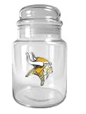 NFL Minnesota Vikings 31-Ounce Glass Candy Jar - Primary Logo
