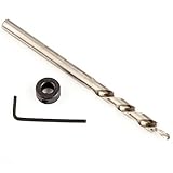ハイス製　ドリルビット　ステップドリル   六角  2ステップ  総長164mm 　直径9.5mm 　ストップとレンチ付き