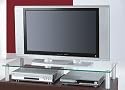 VCM Glas TV Aufsatz Felino-Mini Aluminium