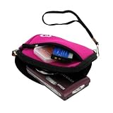 Nikon COOLPIX S4000 **HOT PINK** deluxe digital Camera Case with Durable EASY access zipper acess zipper and extra outside storage pocket!!!!+ VG *LIVE*LAUGH*LOVE* wrist band