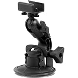 Contour Windshield Mount Wearable HD Optional Parts Motorcycle Camera Accessories w/ Free B&F Heart Sticker Bundle - One Size