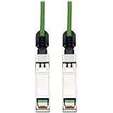 Tripp Lite SFP+ 10Gbase-CU Passive Twinax Copper Cable, Green, 1M (3-ft.) (N280-01M-GN)