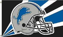 Detroit Lions 3 Ft. x 5 Ft. flag w/grommetts - NFL
