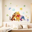 Pooh & tigger hugging -Loft 520 Kids Nursery Easy Apply Wall Sticker Decorations