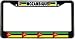 Mozambique Mozambican Flag Black License Plate Frame Metal Holder