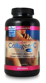 Neocell Super Collagen Type 1 and 3 plus Vitamin C Tablets, 250 Count