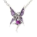 SilberDream Schmuck Anh�nger Elfe Fairy lila mit Kette Fantasy Elfen mit Zirkonia by J. Galbreth EK015