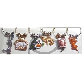 All About Cats Wine Charms by That Wine Is Mine