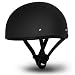 New!!! Slim Line Daytona Helmets *Skull Cap Style Motorcycle Helmet *Half (1/2) Shell Helmet-D.O.T. Approved DULL BLACK Smallest D.O.T. 1/2 Shell Helmet Ever Made! ***More Oval Than Round Helps Eliminate That Mushroom Look ***FREE Head Wrap And FREE Draw String Bag Included. No Worry No Hassle Return Policy. (X-Large) RS.5899.00