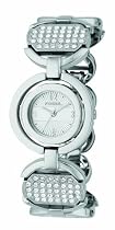 Fossil Glitz Stainless Steel Bracelet Watch With Crystal Accents