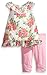 Nannette Baby Girls' Off White Floral Chiffon Bubble Dress with Capri