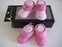Nike Jordan Booties Girl Baby Infant 0-6 Months with Jumpman Sign Pink and Light Pink 2 Pairs One Set New