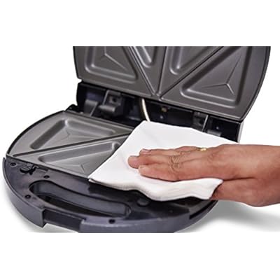 Oster CKSTSM3887 700-Watt 2-Slice Sandwich Maker (Black)