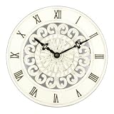 Shabby Chic French Antique Style Cream Wall Clock