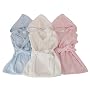 Baby Hooded Bathrobe or Robe, Soft Cotton Available in 3 Colors