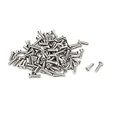 【ノーブランド 品】ステンレス鋼　フラットヘッド　クロスねじ　パンヘッドねじ　 M3x12mm　約１00個
