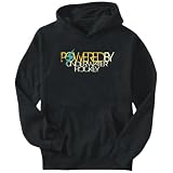Hoodie Mens Black  Powered By Underwater Hockey  Sports XSmall