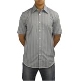 Mens Tommy Bahama Indigo Palms Denim Co. blue stripes short sleeve shirt. 100% authentic designer casual dress shirt made with top quality material and classic tailoring that fitsfantastic! Great top to wear for hiking, golf or hanging out on the yacht.