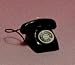 Dollhouse Miniature Black Vintage Look Telephone