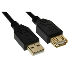 INLINE USB 2.0 Verlaengerung 2m InLine USB 2.0 St/Bu Typ A schwarz vergoldete Kontakte 2m
