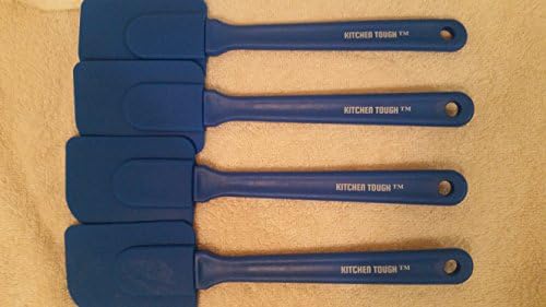 Silicone Spatulas - 10½ Inch (Set of 4, Blue) Kitchen Tough