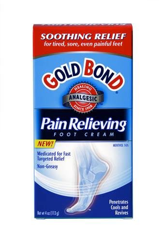 Gold Bond Pain Relieiving Foot Cream 4oz, 4oz Boxes (Pack of 2)