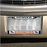 Denver Broncos NFL Chrome License Plate Frame