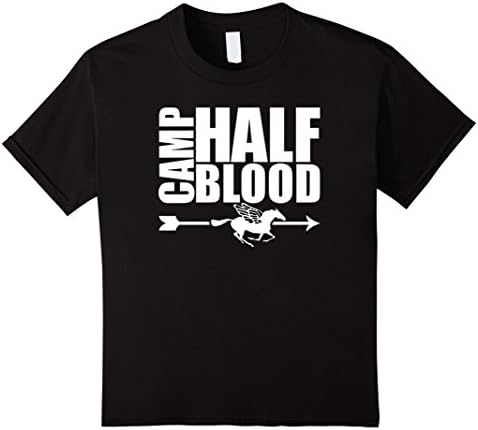 Kids Camp Half Blood T Shirt 10 Black