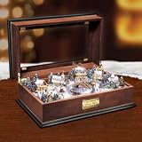Thomas Kinkade Holiday Lights Masterpiece Animated Music Box