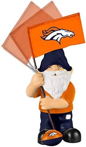 NFL Denver Broncos Springy Flag Gnome