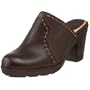 FRYE Women's Candy Pickstitch Clog,Dark Brown,10 M US