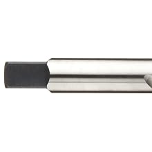 Union Butterfield 1587(UNC)/1587(UNF)/1588(UNF)1588(UNF) High-Speed Steel Spiral Flute Tap, High-Helix, Uncoated (Bright) Finish, Round Shank with Square End
