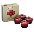 Le Creuset Stoneware Heart Ramekin Gift Set of 4, Cerise
