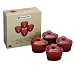Le Creuset Stoneware Heart Ramekin Gift Set of 4, Cerise