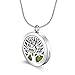 Tree of Life Essential Oil Diffuser Necklace Aromatherapy Real 316L Steel Fine Made For Aromatherapy Fragrance Enjoy 10 Piece Felt Pad included