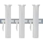 Roll-Control 3 Straight Rod Holders & 16" Aluminum Track (TA-90)