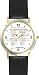 Habit 3 - Time Management Matrix or Quadrants (Spanish Text) - DELUXE TWO-TONE WATCH from THE 7 HABITS - WATCH COLLECTION BY WATCHBUDDY&reg; - Arabic Numbers - Black Leather Strap-Size-Women's Size-Small