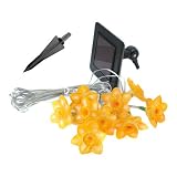 Decorative Small Yellow Daises Flower String Solar LED Lights